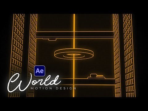 Create Cinematic 3D Wireframe Worlds in After Effects