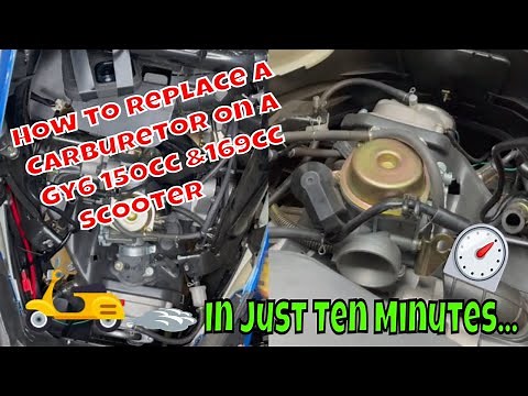 How to Install a GY6 Carburetor on your Scooter Under 10 Minutes #gy6 #howtoinstall #troubleshooting