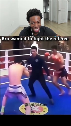 Bro wanted to fight the referee