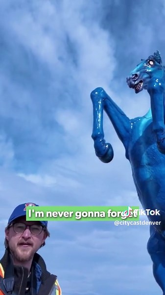 We bet you didn’t know that Blucifer has a butthole 👀 Check out our full video by @Dave Chung on YouTube, where we get up close and personal with this legendary work of art. #denver #denvercolorado #denverairport #blucifer #conspiracytiktok