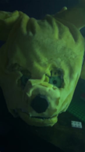 Spring Bonnie mask with removal top hat