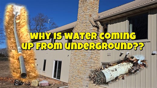 Why is water running in our basement? Could it be a hidden French drain