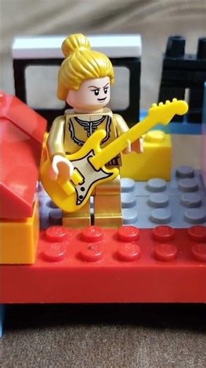 Wait For The Metallic Guitar Transformation 🎸 Lego Magic #shorts