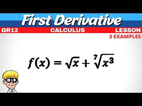 First Derivative Calculus Grade 12 | Roots