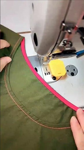 Perfect Neckline Binding ✂️ Easy Sewing Machine Trick #sewing