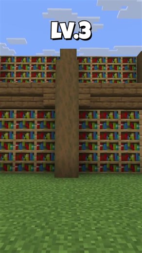 Library Upgrade - #minecraft #buildingsimulation #minecraftbuilding #relaxing #minecraftshorts