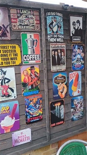 tin metal signs birra moretti