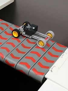 LEGO Car vs Treadmill Bridge! Created by Brick Technology #lego | LEGO