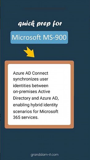 Microsoft 365 Azure AD Connect - MS-900