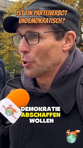 6.8K views · 2.7K reactions | Ist es demokratisch eine gewählte Partei zu verbieten? YouTube: PRÜF-Demo: „AfD verbieten?“ – Das sagen die Leute auf der Straße https://youtu.be/pIGkeX31Xks #news #interview #straßenumfragen #politik #demo #pruef #pruefhh #afdverbotprüfen #afdverbot | Strassen Fuchs | Facebook