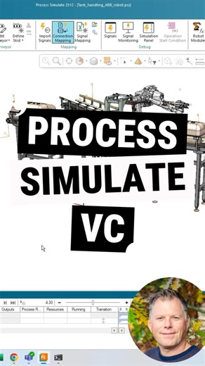 Benjamin Völzke on Instagram: "🤖 ABB + Conveyors in Siemens Process Simulate — Full Virtual Commissioning with RCS, Sensors & SCL! https://youtu.be/jFkjJ0ACa_A?si=708RHIwXtl5OcLme Not a gimmick—this is real virtual commissioning in Siemens Process Simulate. In this demo, I run a full ABB cell with three conveyors, signal handshakes, sensors, and a tank press station. Watch the robot pick from the conveyor, spawn parts with updated appearance, press the tank, and drop the finished part onto a th