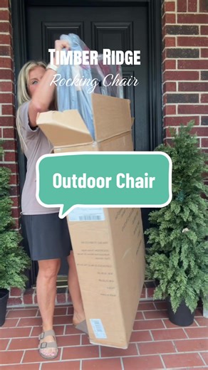 Timber Ridge Folding Rocking Chair for Outdoor Fun