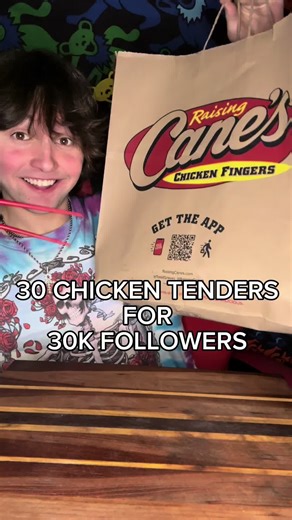 Come set up my 30k follower special by setting up 30 CHICKEN TENDERS from @Raising Cane's 😁 can’t wait for yall to see the whole video stay tuned posting the mukbang tomorrow at 5pm EST #canes #raisingcanes #mukbang #foodie #mukbangeatingshow