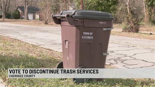Cherokee County ends trash services in Blacksburg, Gaffney
