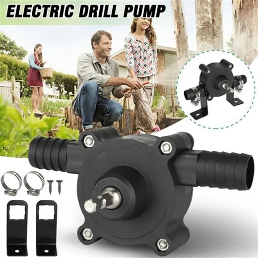 Self-priming water transfer pump with hand drill drive Get Yours Here | Pleteffect.TF08