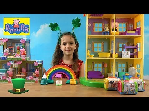 Peppa Pig: Peppa Pig and Messy Leprechaun Storytime with Peppa Pig Happy Family and Friends Toys
