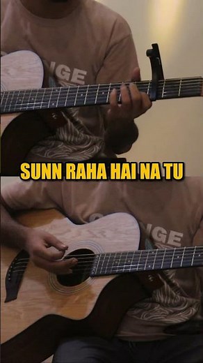 Sun Raha Hai Na Tu Guitar Strumming with Chords #shorts #shortvideo #guitar #music ‪@MDtalenthub‬