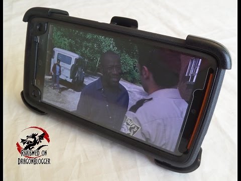 Otterbox Defender's Kick Stand for watching movies and shows like AMC's Walking Dead