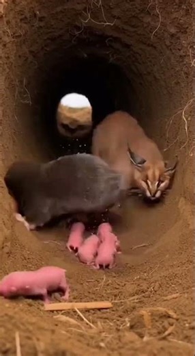 Disturbance Inside an Earthen Tunnel Nest at Night