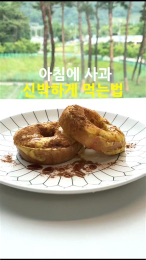 아침에 사과 하나로 든든한 이유 ? 영양가있고 신박하게 먹는법 #아침식사대용#자취건강요리