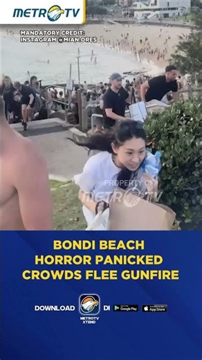 Bondi Beach Horror Panicked Crowds Flee Gunfire #shorts