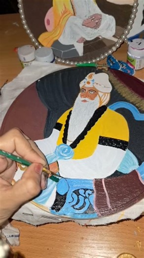 Painting the Lion of Punjab 🦁 | Thank You for 62K! #waheguru #khalsa #punjabi #maharajaranjitsingh