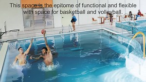 Our tour of the new Blue Springs Aquatics Center continues with a look at the Lifestyle Wellness Pool and Sauna. | Blue Springs Fieldhouse at the Carson Ross Community Recreation Complex