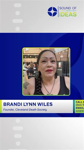 Death doula and Cleveland Death Society founder Brandi Lynn Wiles shares her end of life wishes, as part of a larger conversation about demystifying death. Hear the whole interview with Brandi, a doctor and philosopher on the Sound of Ideas, wherever you get your podcasts and on the Ideastream Public Media YouTube page. | Stephanie Haney