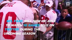 NFL fans can watch 10 streamable games on Twitter next season