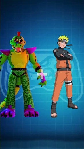 FNaF Ar Edit | Naruto + Monty = ??? | Five Night's at Freddy's Animatronics #shorts #edit
