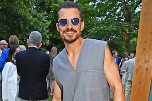 Orlando Bloom Shows Off His Stylish Side in a Matching Vest and Trousers in London