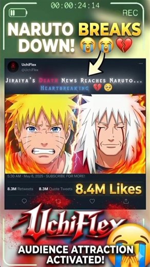 Jiraiya’s Death News Reaches Naruto... Heartbreaking 🥺 | UchiFlex