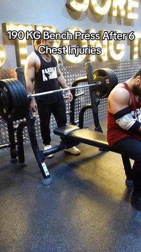 190 KG Bench Press After 6 Injuries. Lifting gear from @teampersonalrecord #gym #powerlifting #strength #strong #motivation #lifting #grind #training #workout #workoutmotivation #trai | Abdul Khaliq