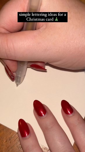 This card involves no paint, just some simple hand lettering!! #lettering #cursive #handlettering #handwriting #diy #cards | Brigid Carey