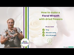 DIY TIP 🎀 How to make a floral wreath with dried flowers