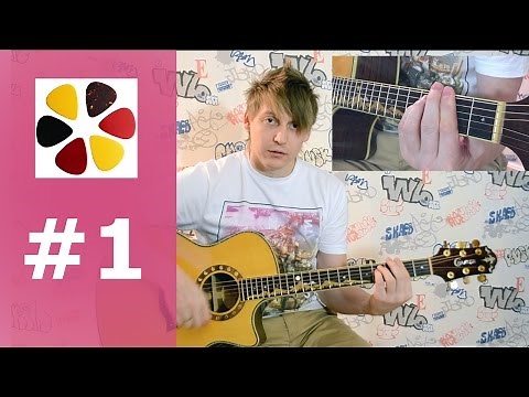 Guitar from scratch - (lesson 1) rhythmic pattern (strumming #1) and first chords A star named sun.
