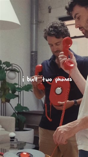 laurence on Instagram: "i built two phones that connect complete strangers ☎️ what started as an idea in my head turned into late nights learning to code, trying to get each phone to connect to the other and then designed and making two old timey phones sets with my 3d printer each phone runs on its own raspberry pi with its own cell network, connecting to a server so they can call and hang up. thanks to @claudeai for the help where should i set up next?"