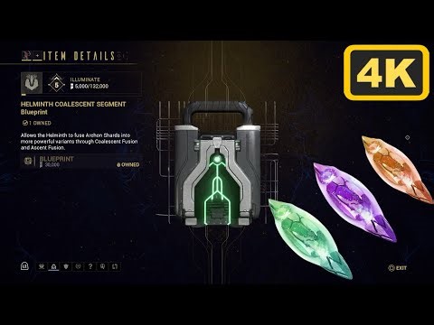 How to get Helminth Coalescent Segment | Archon Shard Fusing Guide