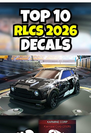 Top 10 RLCS 2026 Decals for Rocket League