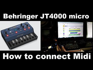 Behringer JT4000 connecting MIDI