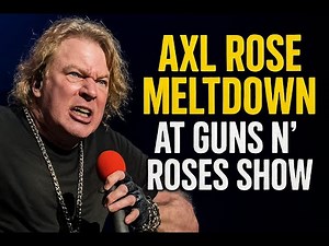Axl Rose MELTDOWN At Guns N’ Roses Show : RAW FOOTAGE