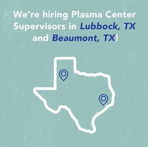 1.5K views | When you join the BioLife team, your work helps create plasma-derived therapies that help save lives — and benefits start on Day 1. At our new Texas centers in Lubbock and Beaumont, we’re now hiring Plasma Center Supervisors. Explore jobs at BioLife today: https://bit.ly/46PmJ8G #NowHiring #Jobs #BioLife | BioLife Plasma Services | Facebook