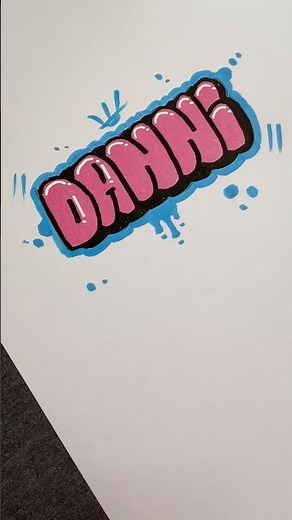 How to drawing bubble letter | Graffiti #graffiti #bubble #handwriting #calligraphylattering
