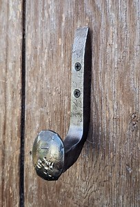 Hand Forged Railroad Spike Wall Hook, J Hook, Tack Hook, Wall Hook, Wall Hanger, Heavy Duty Steel Hook, Blacksmith Made - Etsy