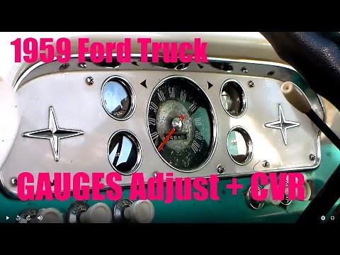 1959 Ford F100 Truck Instrument Cluster CVR REPAIR Gauges ADJUST Episode 3 Restoration