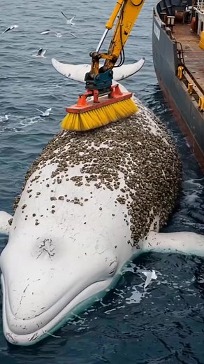 43K views · 371 reactions | Barnacles removal on whale satisfying video.#whale #whalerescue #barnaclesremoval #marinerescue #ocean #oceanlife #rescuemission #marineconservation #whalecleaning #oceanhero #marinelife #searescue #savethewhales #underwaterworld #animalsoftiktok #animalhelp #emotionalrescue #orcawhale #satisfyingvideos | animalrescuedaily | Facebook