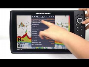 Paramétrage CHIRP sur Humminbird HELIX.