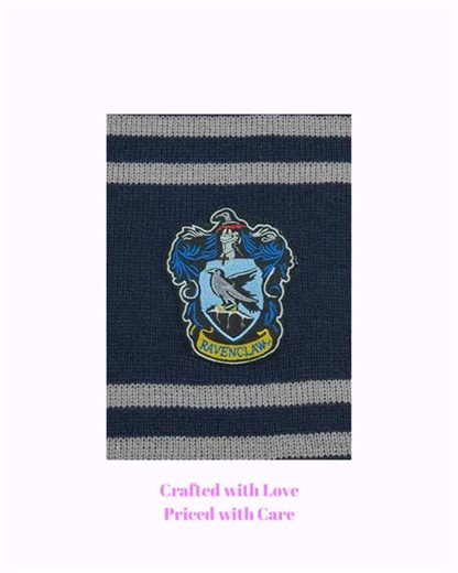 RunnsWebshop on Instagram: "Feeling that crisp autumn breeze? 🍂 Let me wrap you in the magic of Hogwarts with this stunning Ravenclaw Deluxe Scarf! At 250 cm long, it's not just a scarf—it's a statement piece. I love how the embroidered Ravenclaw crest adds that perfect touch of elegance while keeping me cozy. Whether you're studying in the library or exploring a magical forest, this scarf makes every moment feel like an adventure. Perfect for showing off your house pride in style! ✨ #WizardVib