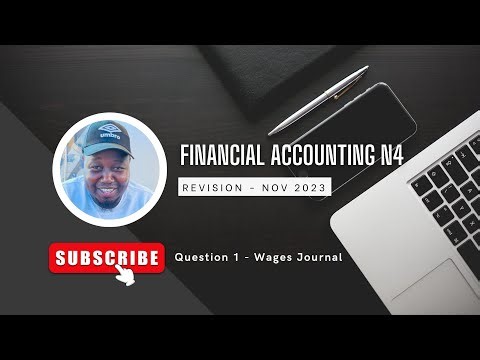 #WagesJournal | Q1 | Financial Accounting N4 | Nov 2023 Exam | #NtateKareli