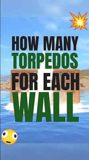 How many TORPEDOS for each WALL in rust💥